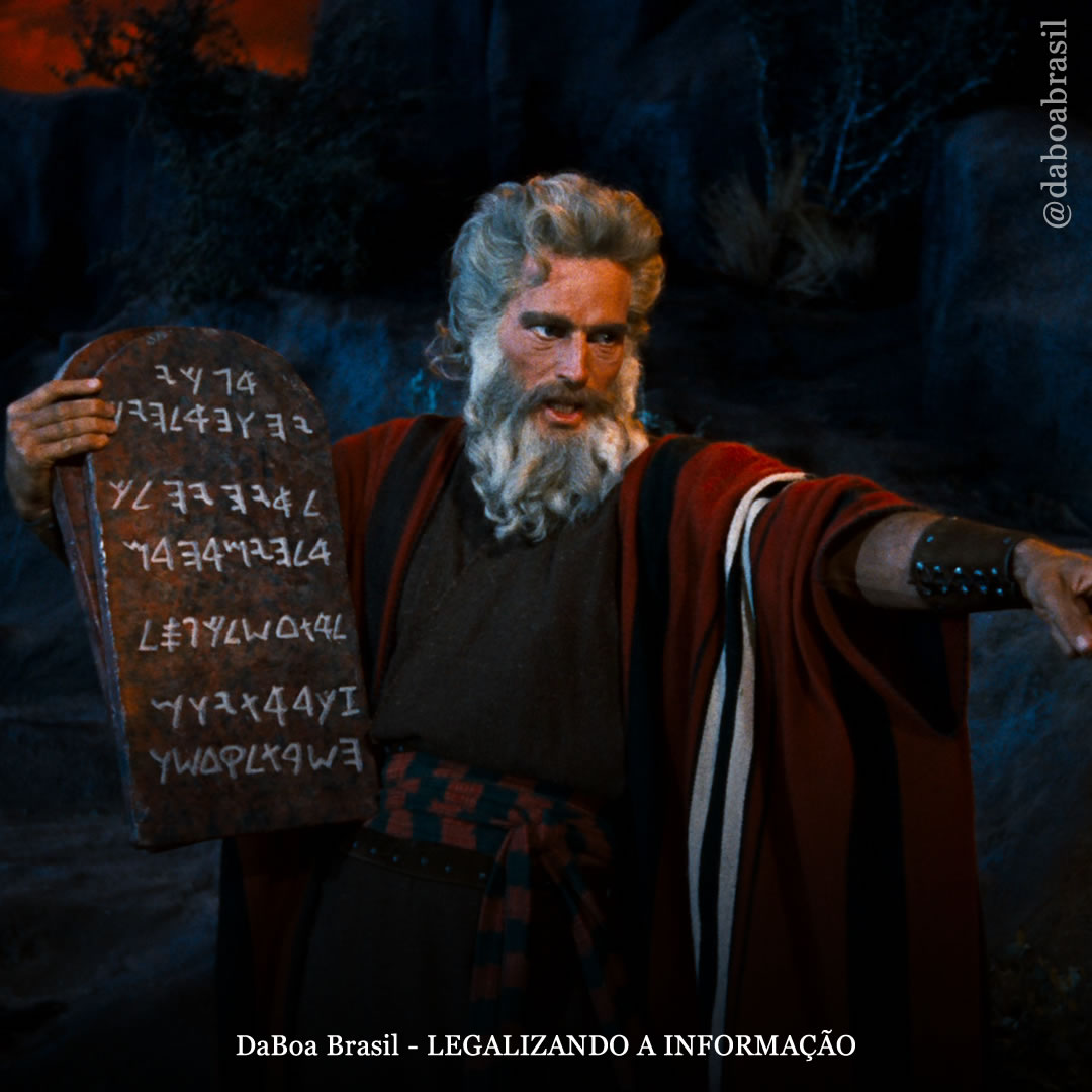 Moisés poderia estar chapado durante a proclamação dos dez mandamentos