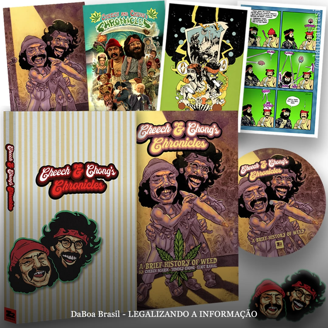 Cheech e Chong lançarão quadrinhos contando uma breve história da maconha