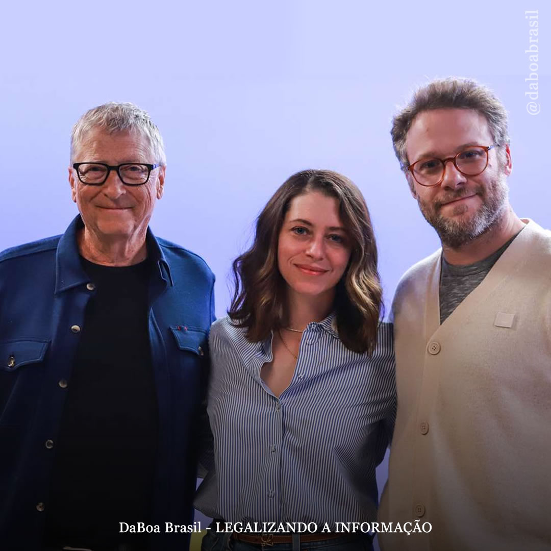 Bill Gates conversa com Seth Rogen sobre maconha e diz que fumava na época do colegial