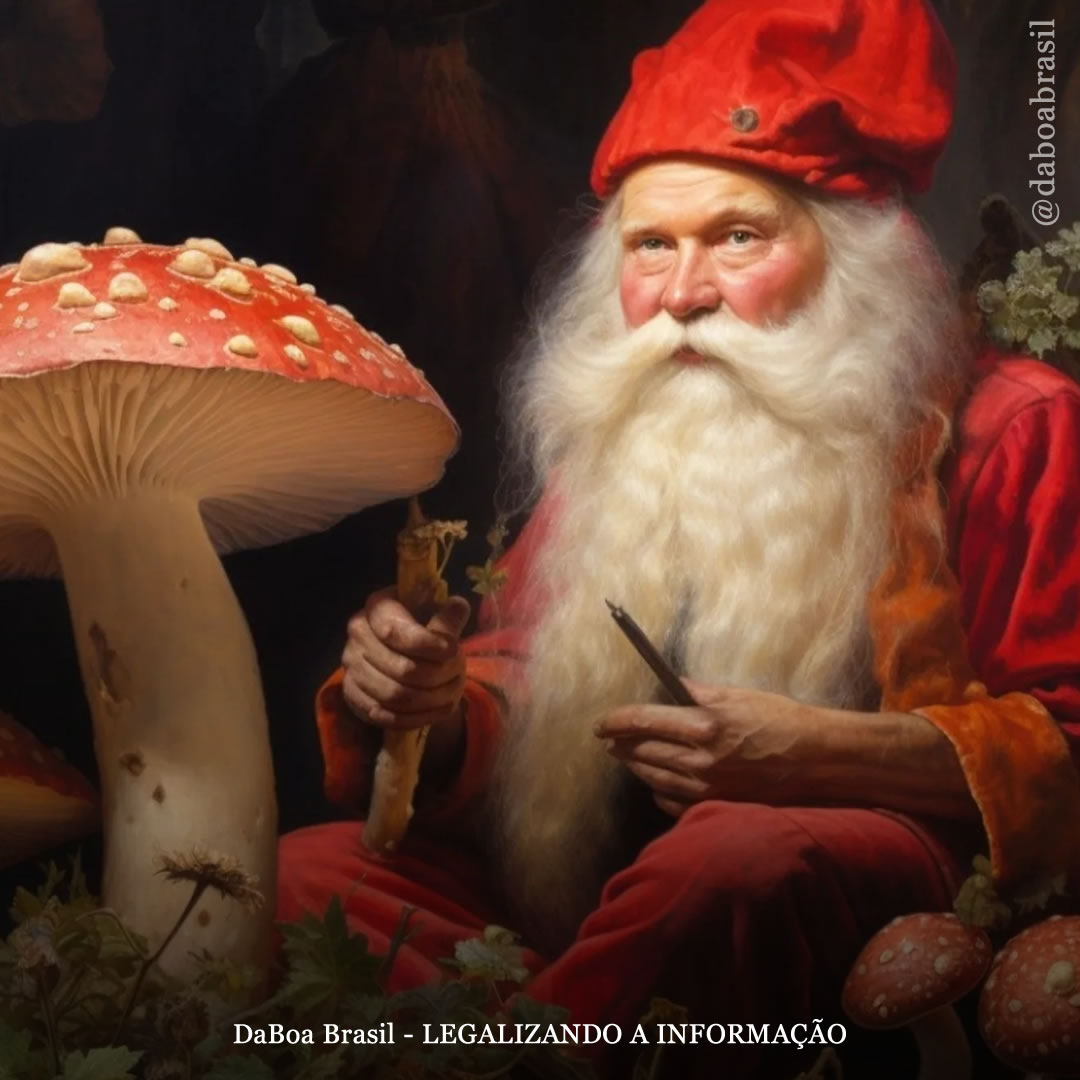 A influência dos cogumelos psicodélicos no Natal e na figura do Papai Noel