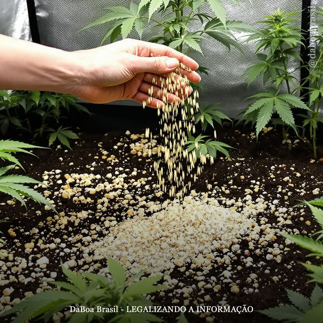 Dicas de cultivo: fertilização e correção superficial para melhorar o solo das plantas de maconha